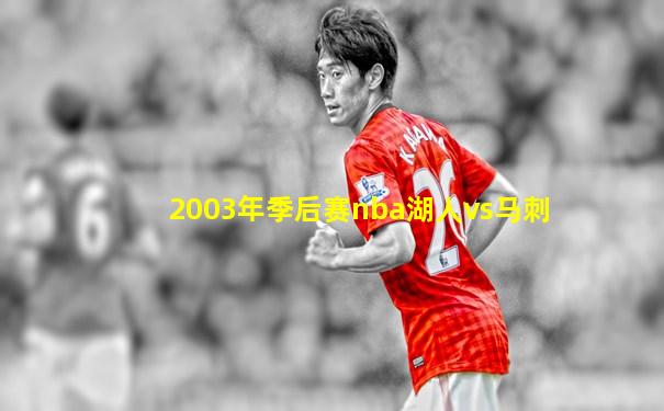2003年季后赛nba湖人vs马刺